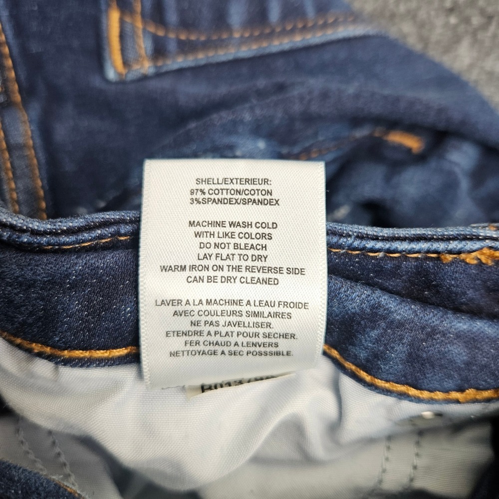 Vigoss Marley Bermuda Shorts Women's 31 Dark Wash Distressed Denim Mid Rise 7" - Picture 7 of 8